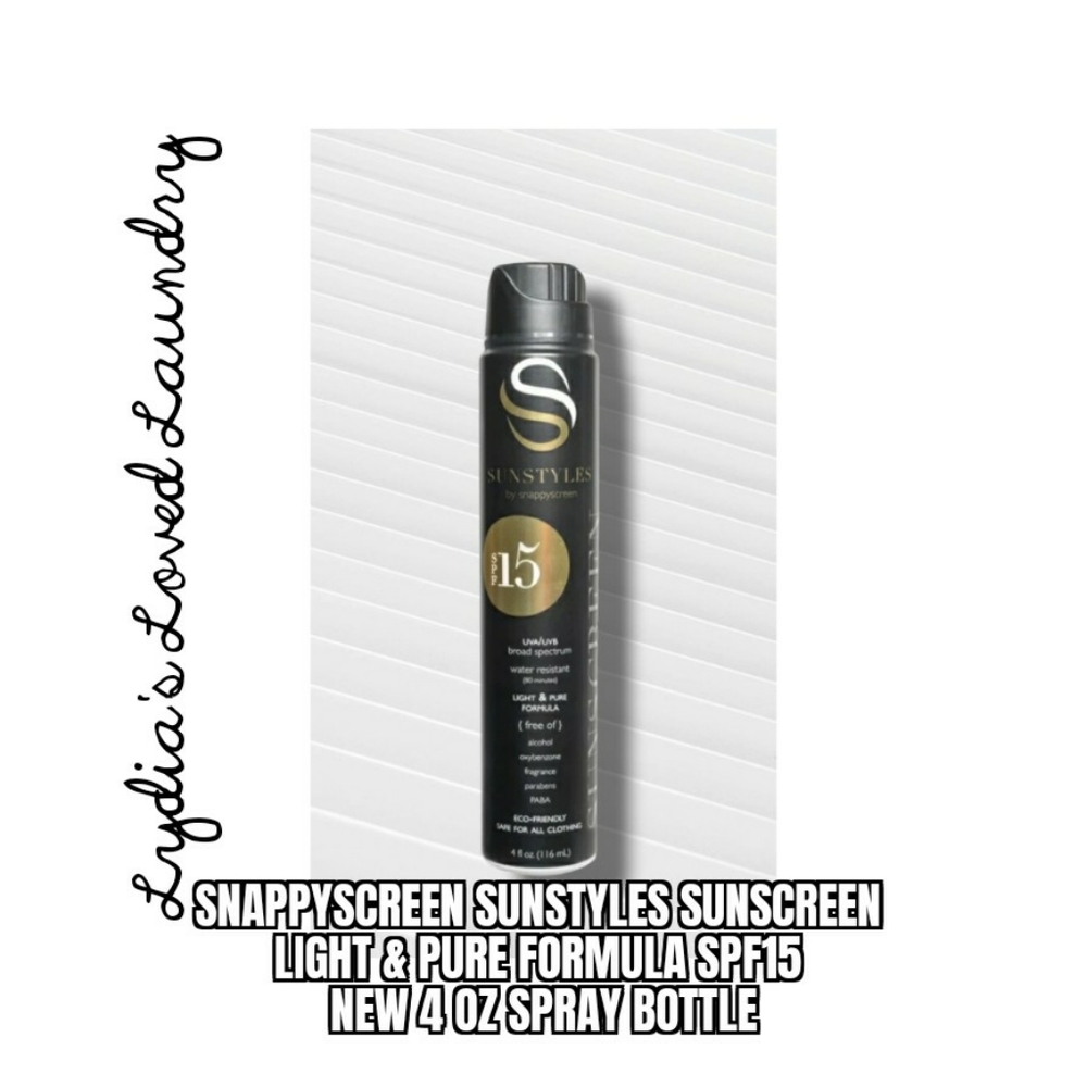 🌞 5/$20 SPF15 Snappyscreen Sunstyles Suncreen SPF 15 - One New 4oz Spray Bottle